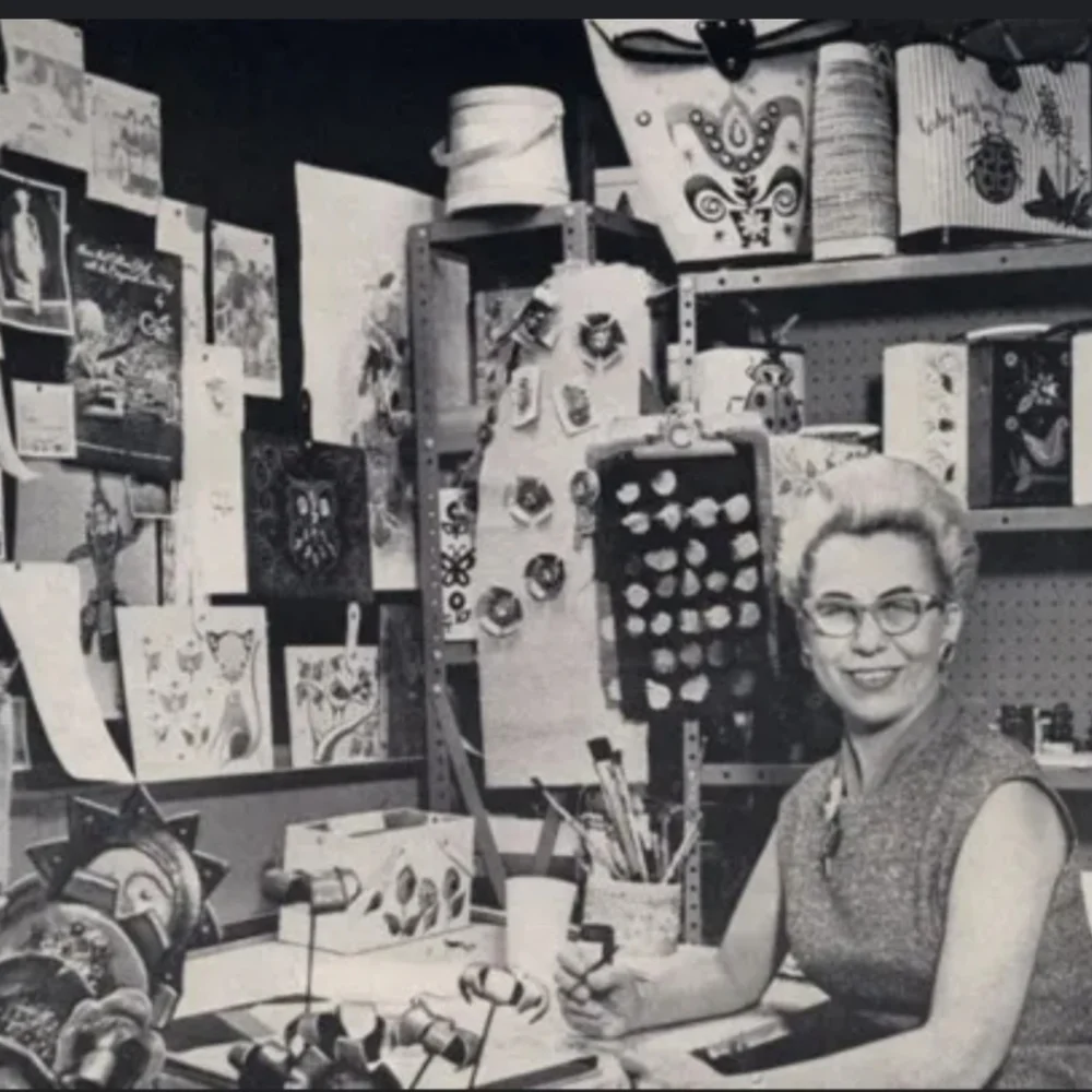 RARE.Near Mint Enid Collins of Texas  Gltterbugs Tote 1966 NWOT. Free Shipping - Picture 11 of 12